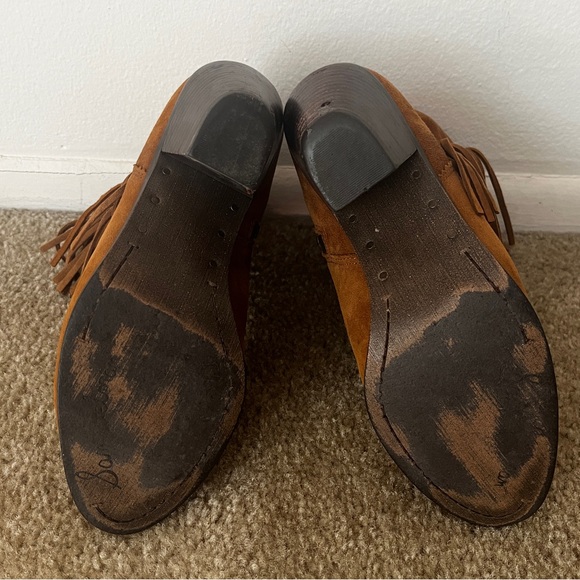 Sam Edelman Louie Fringe Ankle Booties - Picture 7 of 11